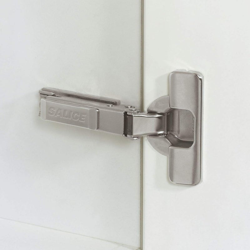 Salice 10-Piece Concealed Cup Hinge Set, 200 Series Full Overlay, 110° Opening Angle, Nickel Matt Steel - Image 2